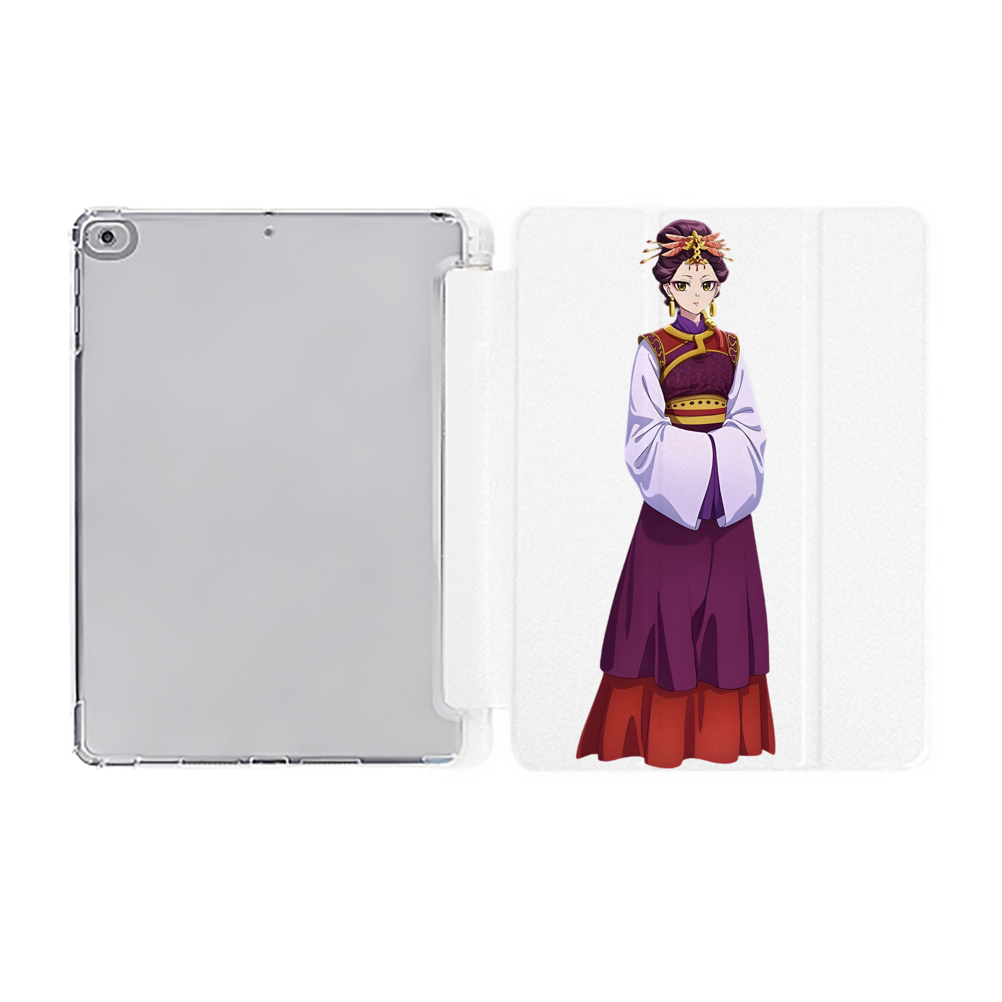 （画像用） 薬屋のひとりごと The Apothecary Diaries IPad ケース ペン収納付き 三つ折りスタンド PUレザー×シリコン 対応機種9.5/10.5/10.9インチ